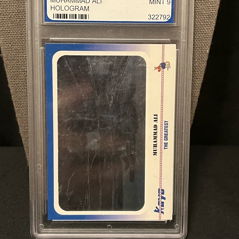 Vintage 1991 Muhammad Ali Hologram Card - Blue & White Sports Card